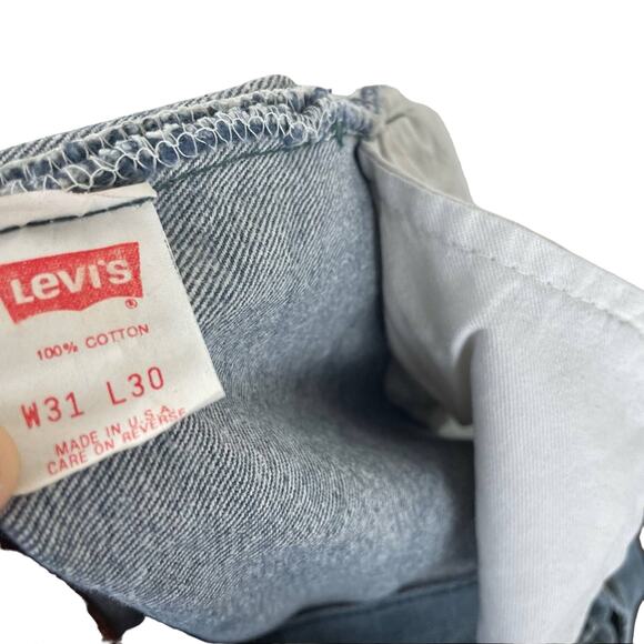 Vintage Levi’s 701 Student Fit Button Fly Denim Jeans Pants Bottoms - Picture 9 of 10